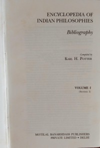 Image of Encyclopedia of Indian Philosophies (Vol. 1 Section 1): Bibliography